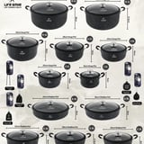 🔥Last Day For Clearance🔥Cookware Set 29 Pieces Non Stick Multi Layer Granite Coating