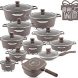 🔥Last Day For Clearance🔥Cookware Set 29 Pieces Non Stick Multi Layer Granite Coating